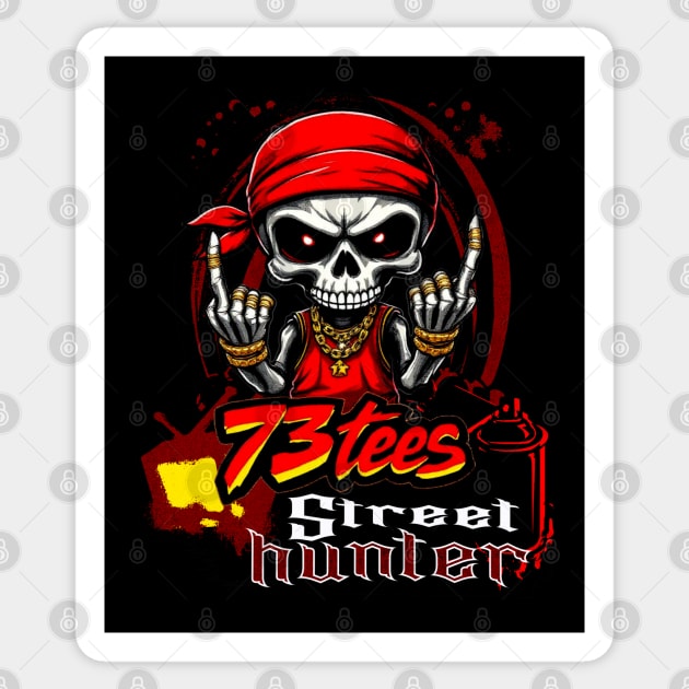 Street Hunter Skull Sticker by Mara Bun